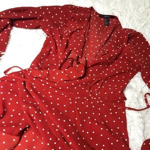 Dress / red Polka dot
